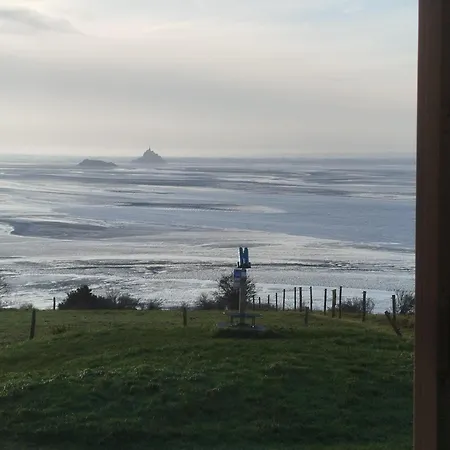 Feriehus L'oeil Du Mont Vue Unique Sur Le Mont St Michel Champeaux